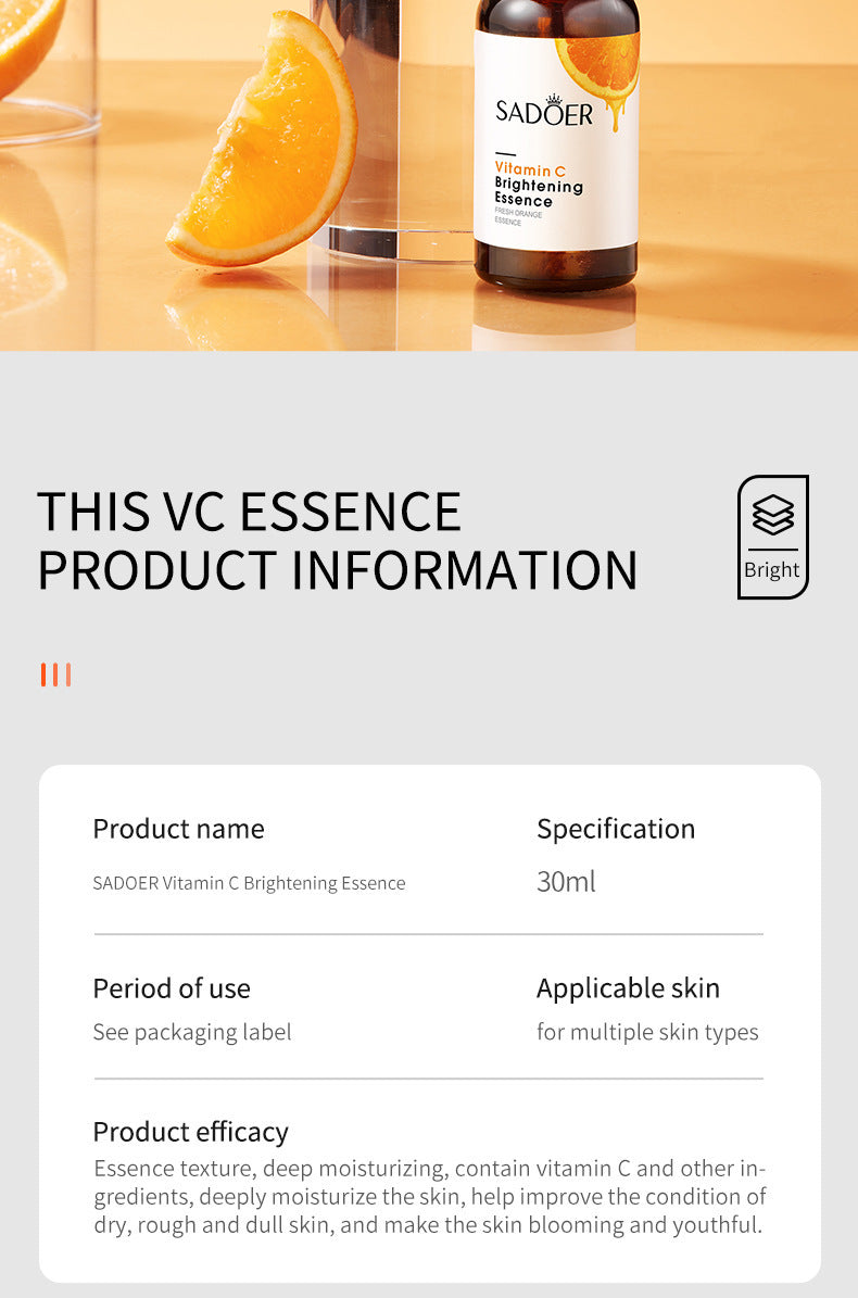 Sadoer Multi‑Active Face Essence Set 8 × 30ml – Brightening, Hydrating & Anti‑Aging
