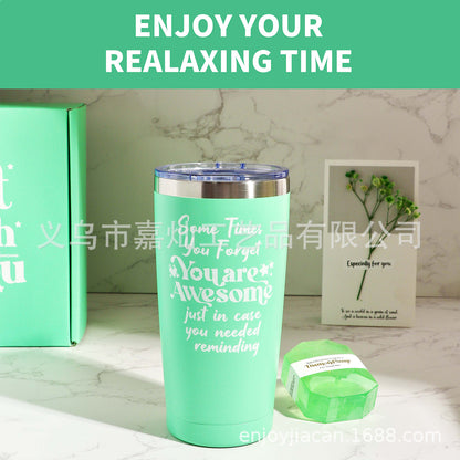 Green Spa Gift Box – 11‑Piece Candle, Socks & Self‑Care Set for Women