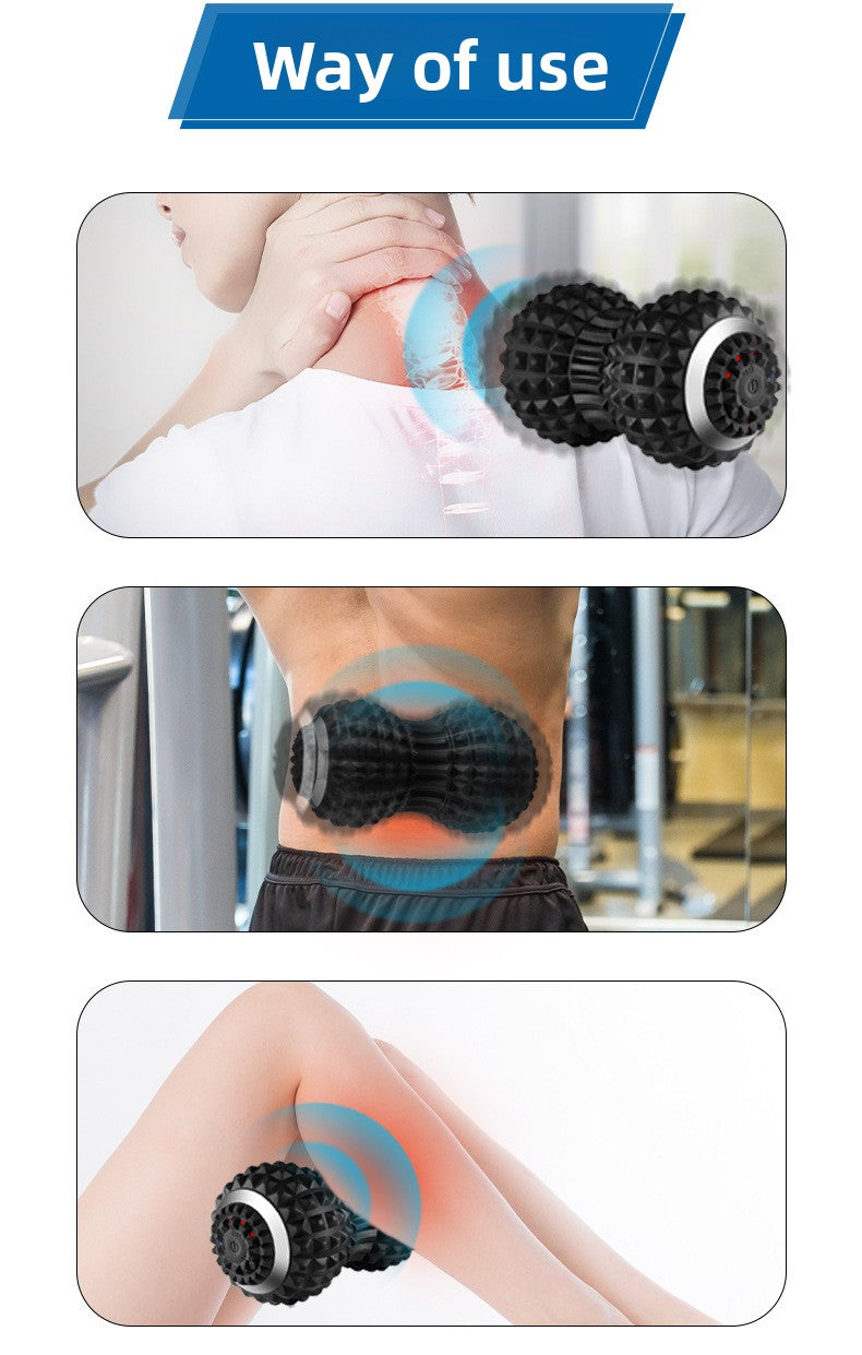 Electric Vibrating Fascia Ball – Dual Ball Muscle Roller