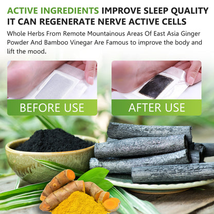 Sefudun Bamboo Charcoal Foot Patches – Moisture & Odor Control Foot Pads (10-Pack)