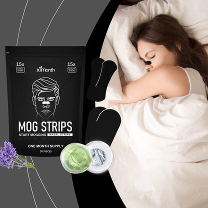 Sleep Care Snoring Patch Set – Nose & Mouth Nighttime Comfort Strips (30 Pack)