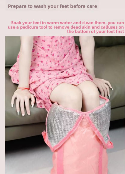 Silicone Moisturizing Heel Socks – Reusable Anti-Crack Foot Sleeve
