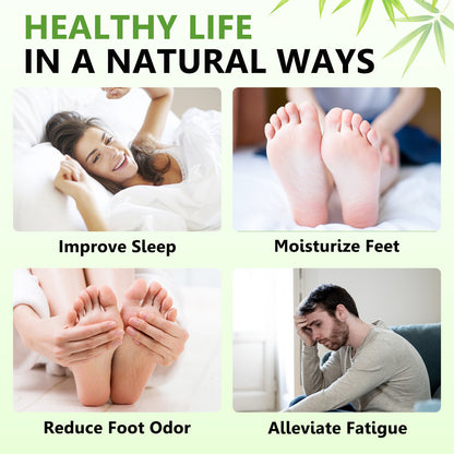 Sefudun Bamboo Charcoal Foot Patches – Moisture & Odor Control Foot Pads (10-Pack)