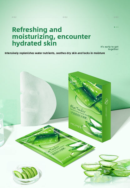 Aloe Vera Hydrating Sheet Mask – After-Sun Soothing & Brightening Mask (25ml)