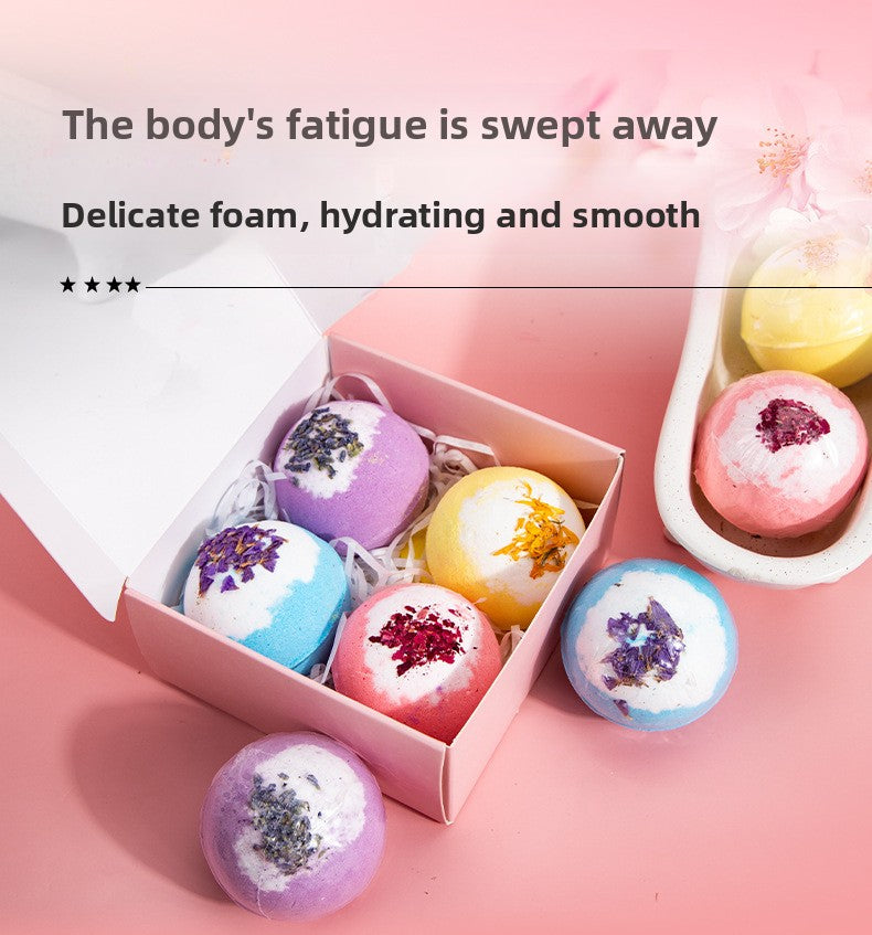 Dried Flower Bath Salt Balls – Essential Oil Aromatherapy Bath & Gift Set