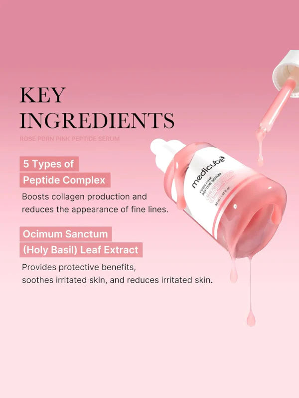 Medicube PDRN Pink Peptide Glow Serum 30ml – Brightening Firming Serum
