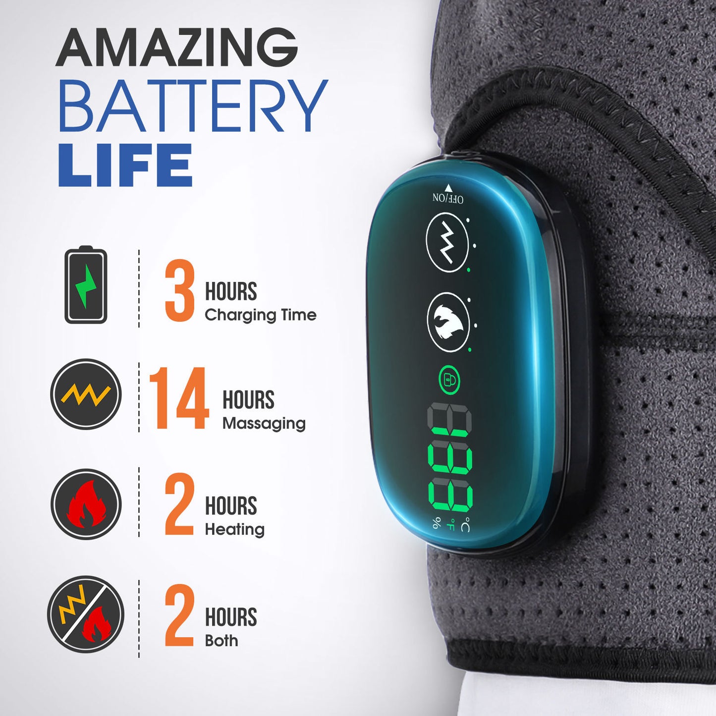 Electric Heating Shoulder Pad – Heat & Vibration Massage Wrap