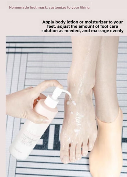 Silicone Moisturizing Heel Socks – Reusable Anti-Crack Foot Sleeve