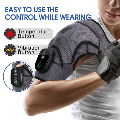Electric Heating Shoulder Pad – Heat & Vibration Massage Wrap