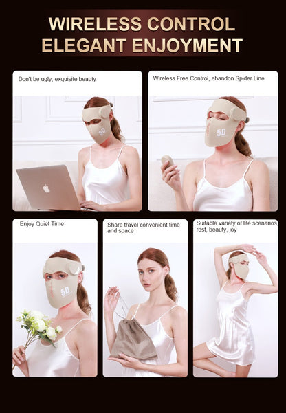 Laser Red & Blue Light Therapy Beauty Mask – LED Face Device