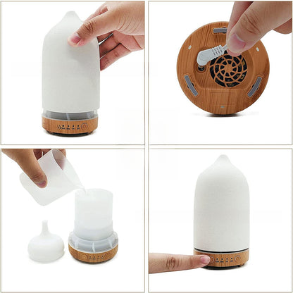 Ultrasonic Aroma Diffuser – Quiet Essential Oil Humidifier