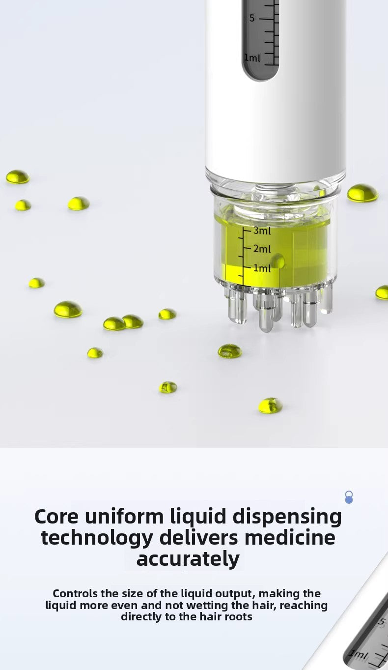 Dual-Chamber Scalp Applicator with Roller Balls