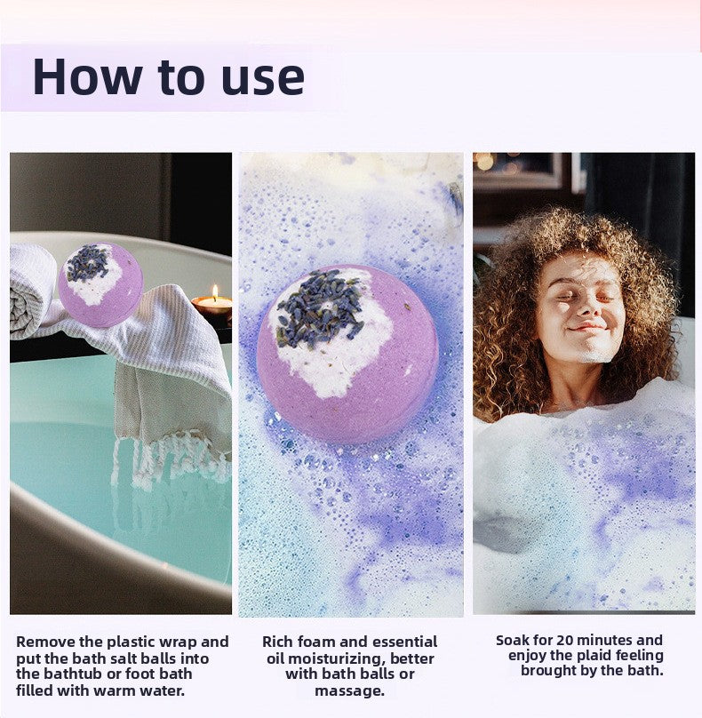 Dried Flower Bath Salt Balls – Essential Oil Aromatherapy Bath & Gift Set