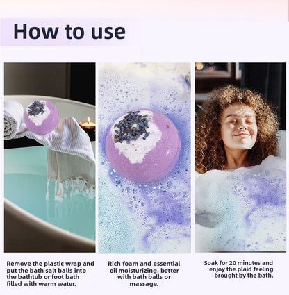 Dried Flower Bath Salt Balls – Essential Oil Aromatherapy Bath & Gift Set