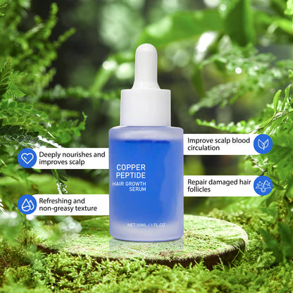 Blue Copper Peptide Hair Essence – Hair Growth & Scalp Care Serum 30ml