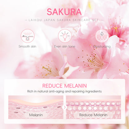 Lecco Japanese Cherry Blossom Skin Care 5-Piece Set
