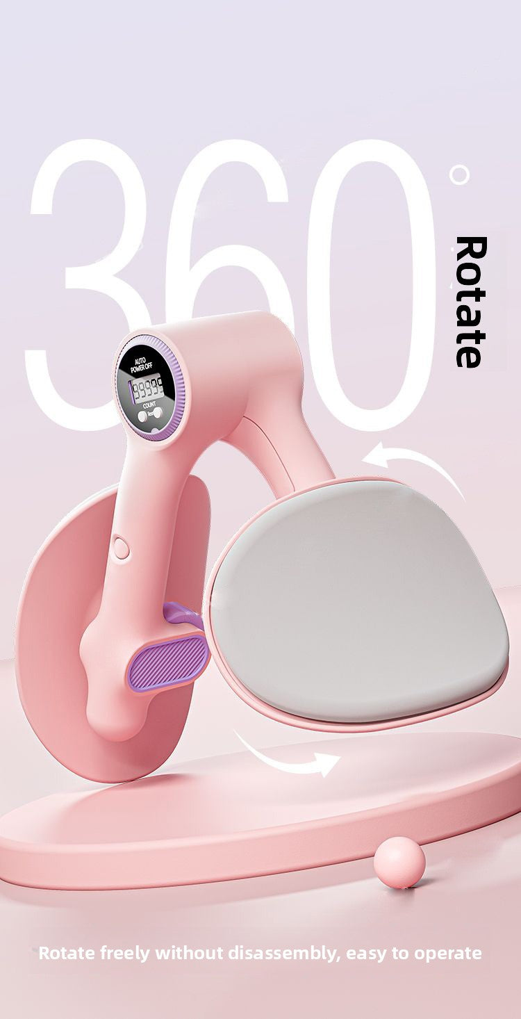 Pelvic Trainer & Leg Clamp – Kegel Exerciser with Digital Counter & 360° Rotatio