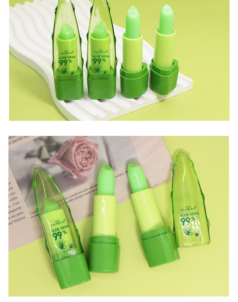 Color‑Changing Aloe Vera Lipstick – Moisturizing, Waterproof & Non‑Transfer