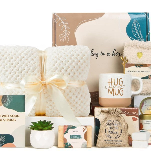“Not a Day Over Fabulous” Spa & Birthday Gift Box – Candle, Mug, Blanket & Self‑Care Set, view 18