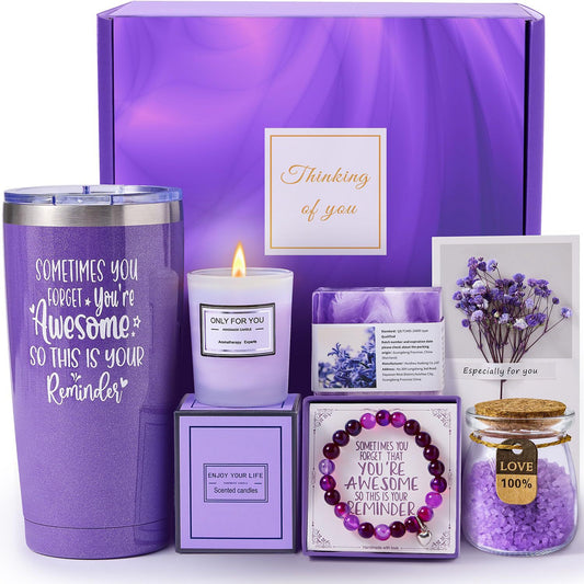 Cross-border purple bath gift set spa gift box scented candle Valentine's Day souvenir high-end set
