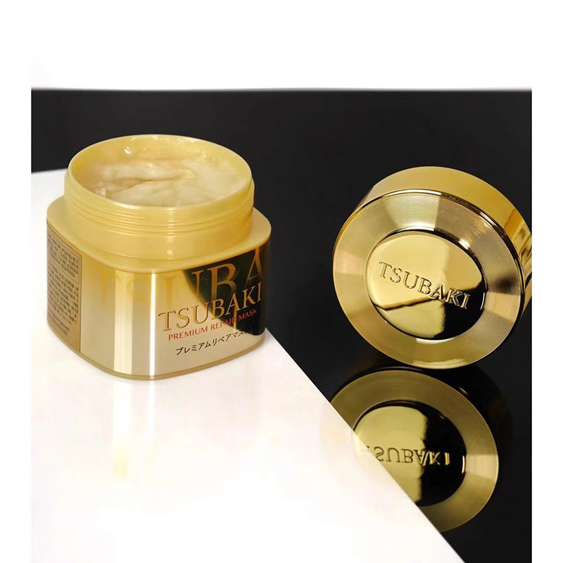 TSUBAKI Premium Repair 0‑Second Hair Mask – Gold Jar Deep Treatment (180 g)