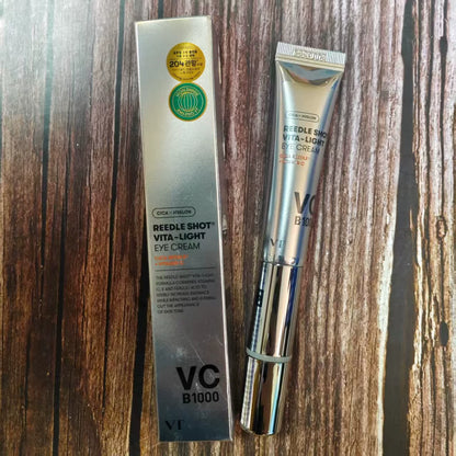 韩国VT薇缔微针眼霜微电流震动按摩头紧致抗zhou提亮淡化细文