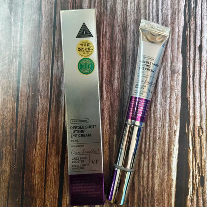 韩国VT薇缔微针眼霜微电流震动按摩头紧致抗zhou提亮淡化细文