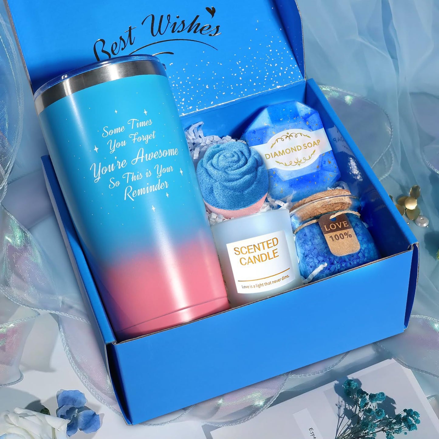 Cross-border Valentine's Day gifts, bath gift sets, fragrance life gift boxes, handmade soap, scented candles, bath gift boxes