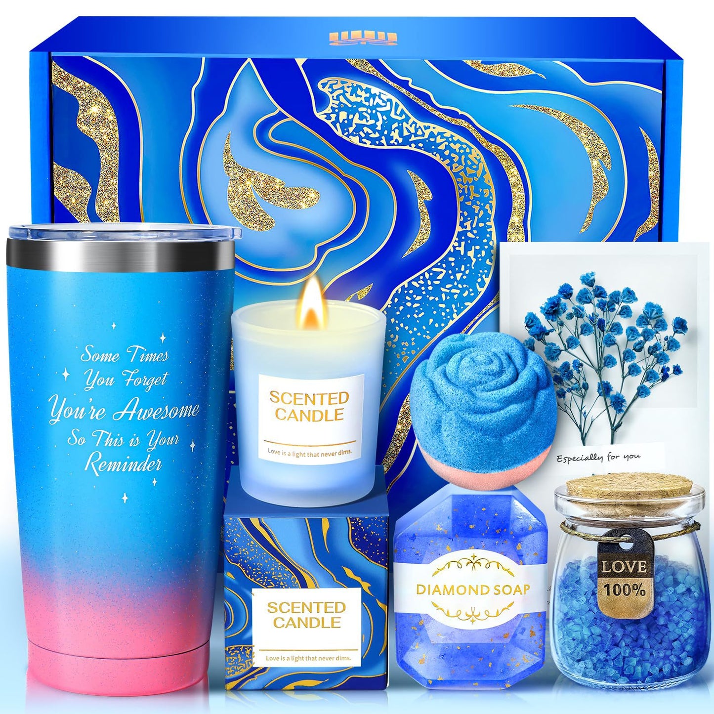 Cross-border Valentine's Day gifts, bath gift sets, fragrance life gift boxes, handmade soap, scented candles, bath gift boxes