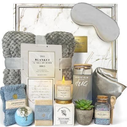 “Not a Day Over Fabulous” Spa & Birthday Gift Box – Candle, Mug, Blanket & Self‑Care Set, view 14