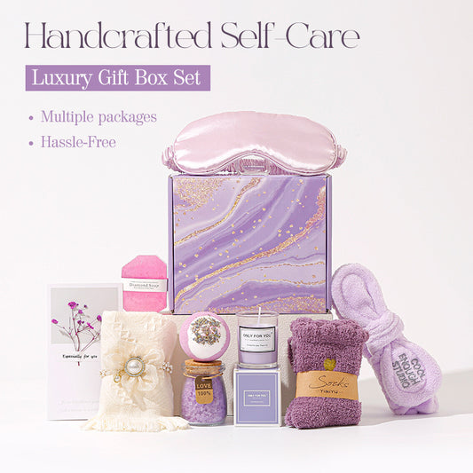 Cross-border Amazon Bath Gift Set Creative Bath Salt Eye Mask Souvenir Girlfriend Birthday Mother's Day Gift