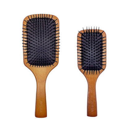 Aveda Air Cushion Comb, Airbag Massage Wooden Comb, Women's Home Use, Mini, In Stock, Raw Wood, Factory Direct Hair Care
