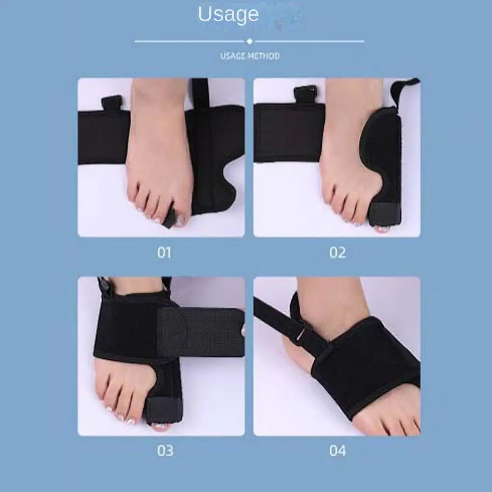 Toe Valgus Correction Brace with Stabilizing Strap for Thumb Injury and Foot Alignment Support