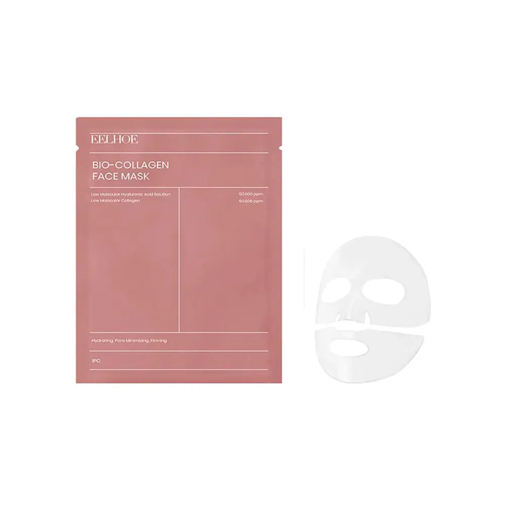 Bio Collagen Face Mask - Pore Minimizing, Deep Hydrating Overnight Treatment for Moisturized and Radiant Skin (1/5/10 Packs)