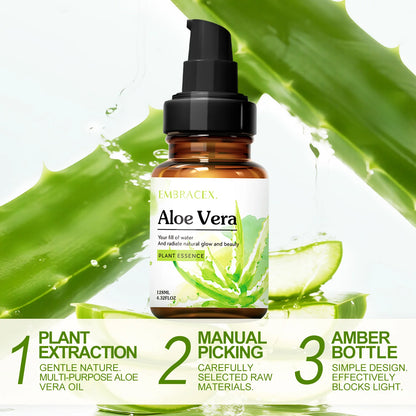 128Ml Aloe Vera Oil Essential Oils Massage Oil Skincare Haircare Nailcare Natural Ingredients Gift to Friends/Parents