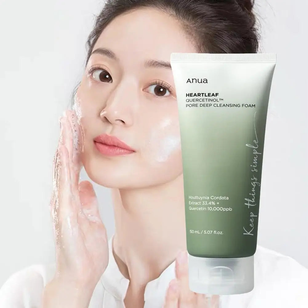 Anua Heartleaf Oil Facial Cleanser - Original Korean Formula for Moisturizing and Soothing Skin Care with Oil Control
