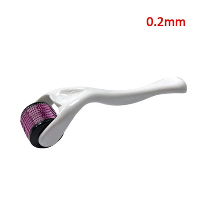 540-Needle Derma Roller for Facial and Body Hair Growth - Micro Needling Tool with 0.2mm, 0.25mm, and 0.3mm Needles