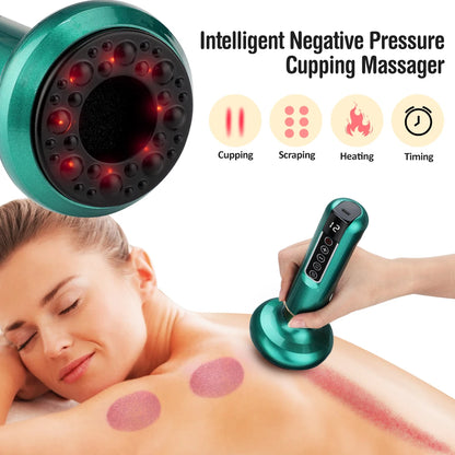 Chinese Electric Gua Sha Massager with Vacuum Suction and Infrared Heat for Anti-Cellulite and Slimming Therapy