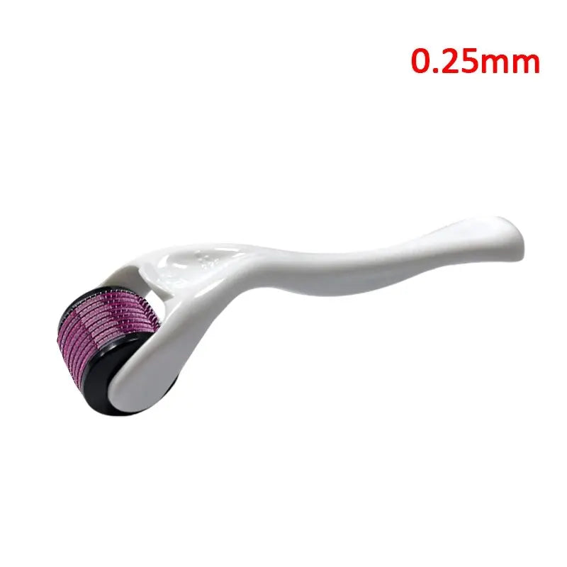 540-Needle Derma Roller for Facial and Body Hair Growth - Micro Needling Tool with 0.2mm, 0.25mm, and 0.3mm Needles