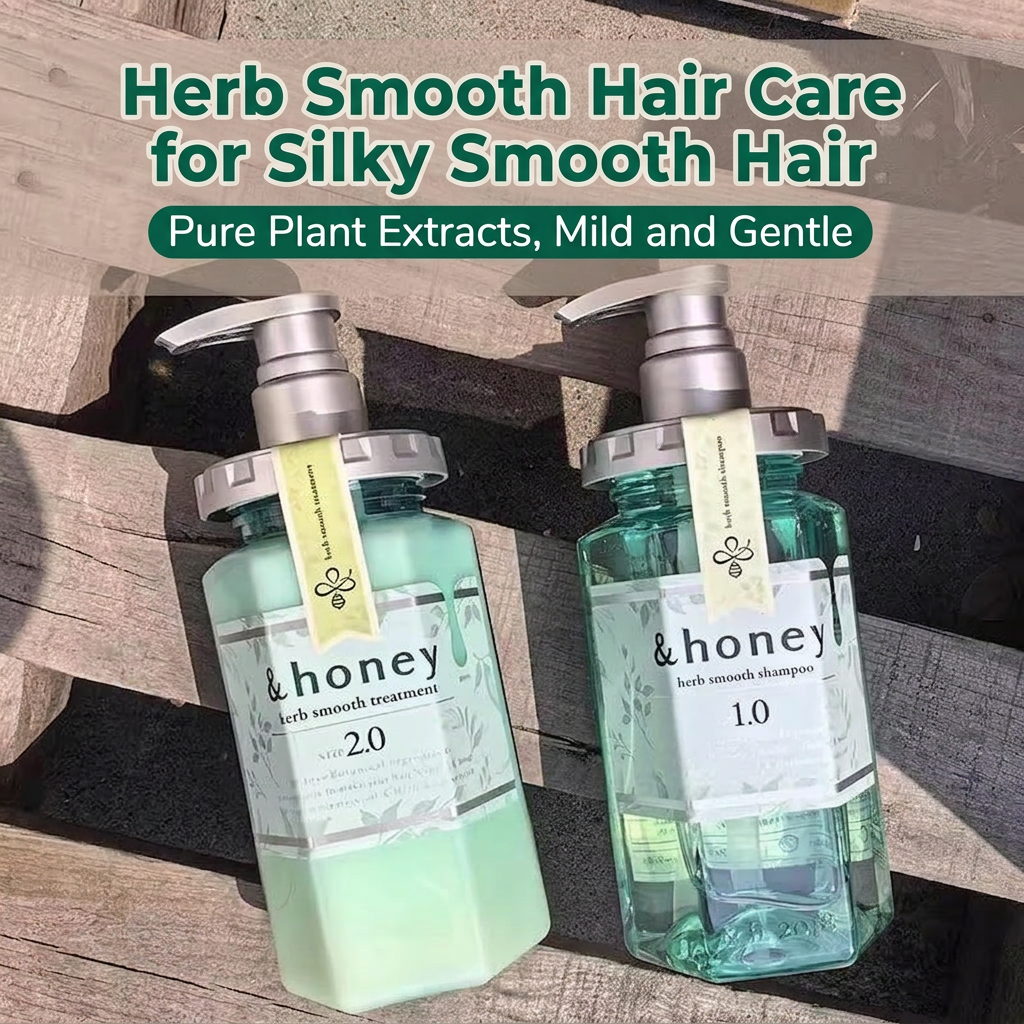 &honey Japanese Honey Shampoo & Treatment – Deep Moist & Color Care (440–445 ml)