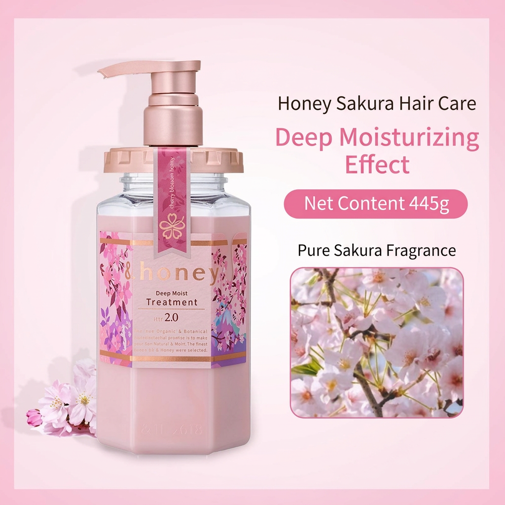 &honey Japanese Honey Shampoo & Treatment – Deep Moist & Color Care (440–445 ml), view 10