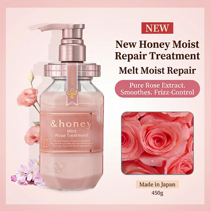&honey Japanese Honey Shampoo & Treatment – Deep Moist & Color Care (440–445 ml)