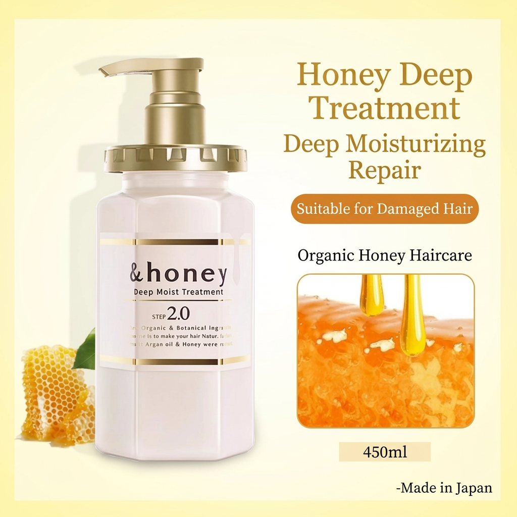 &honey Japanese Honey Shampoo & Treatment – Deep Moist & Color Care (440–445 ml), view 12