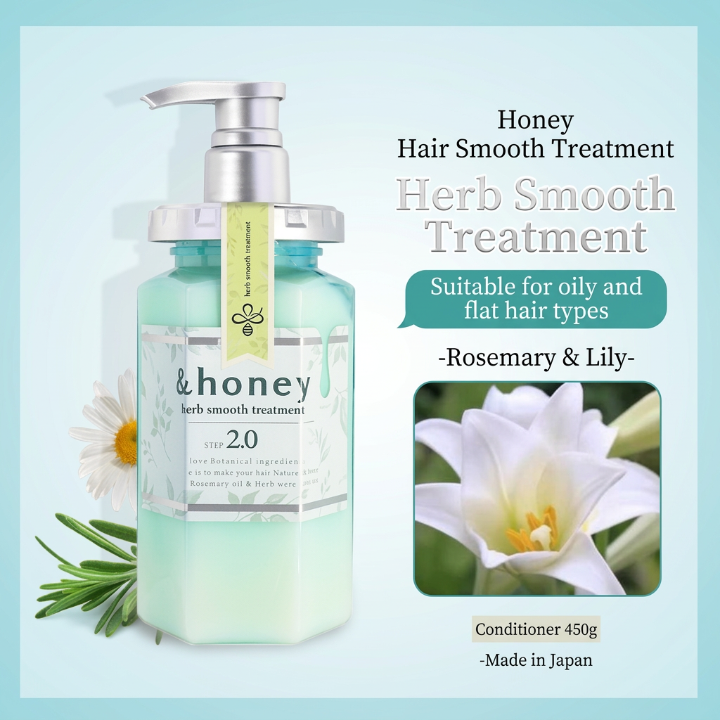 &honey Japanese Honey Shampoo & Treatment – Deep Moist & Color Care (440–445 ml), view 14