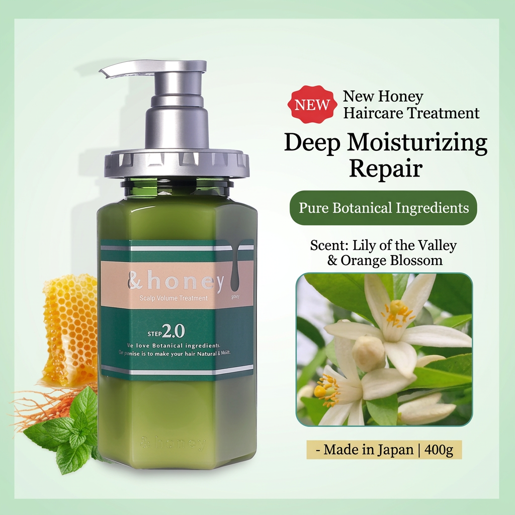 &honey Japanese Honey Shampoo & Treatment – Deep Moist & Color Care (440–445 ml), view 16