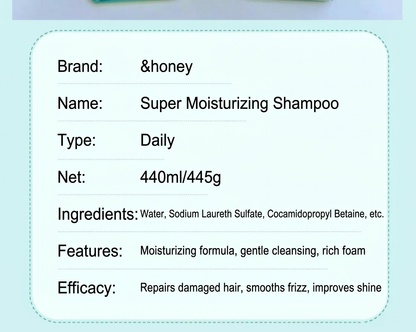 &honey Japanese Honey Shampoo & Treatment – Deep Moist & Color Care (440–445 ml)