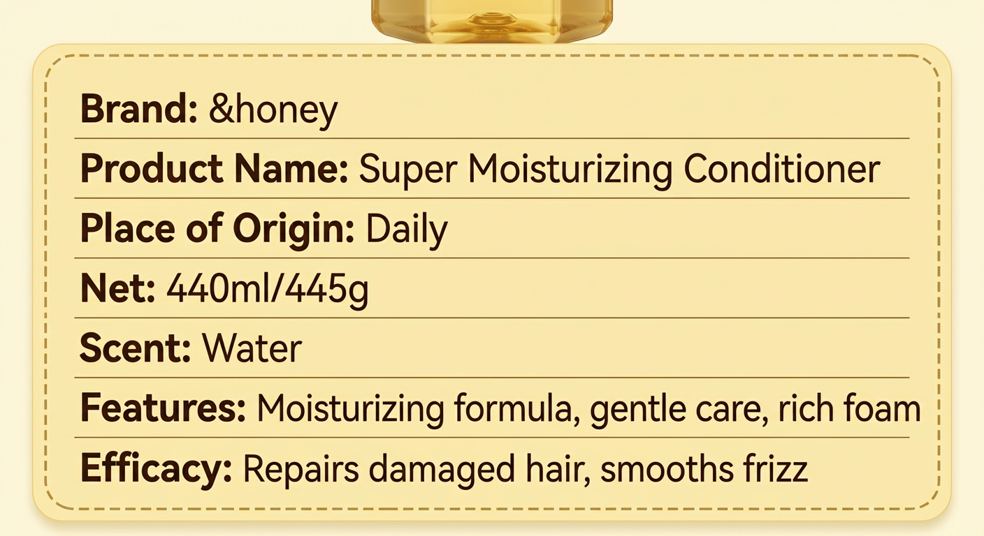 &honey Japanese Honey Shampoo & Treatment – Deep Moist & Color Care (440–445 ml)