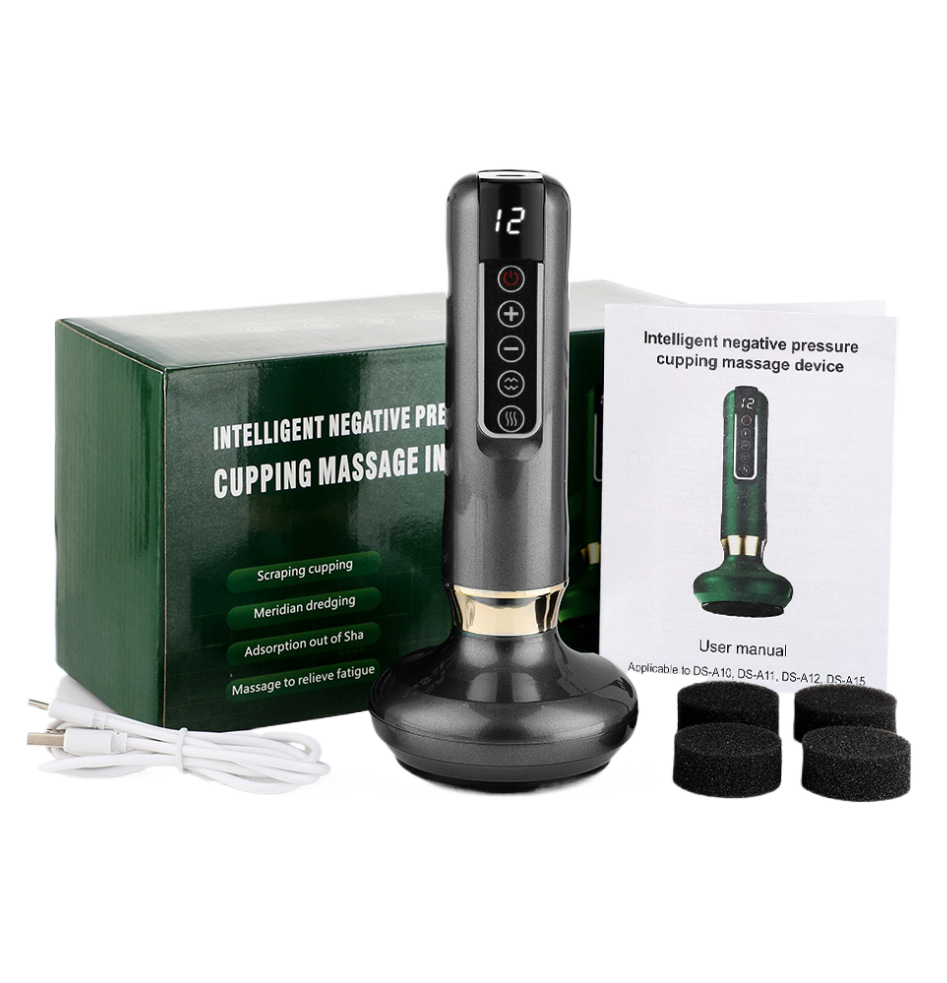 Electric Cupping Therapy Set – Heated Massage & Suction Recovery Kit, view 8