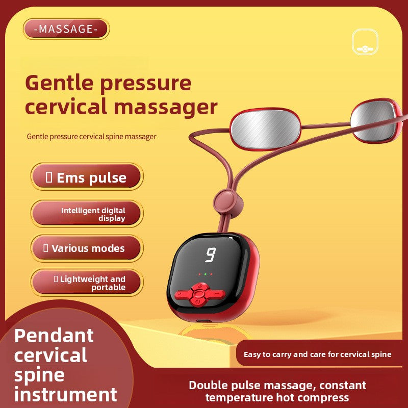 Portable Rechargeable Neck Massager with Heat and EMS
