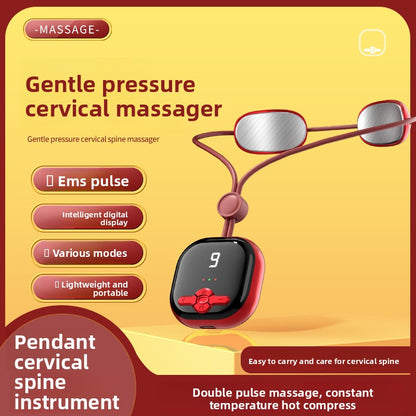 Portable Rechargeable Neck Massager with Heat and EMS